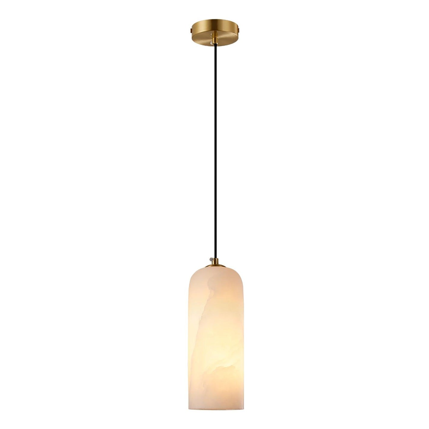 Alabasten Hanglamp met Gevlochten Snoer – Natuursteen Verlichting van Enkel Lichtpunt tot 21-Lichts Cluster – Mid-Century Modern Stijl Eetkamer Hanglamp met E12/E14 Fitting