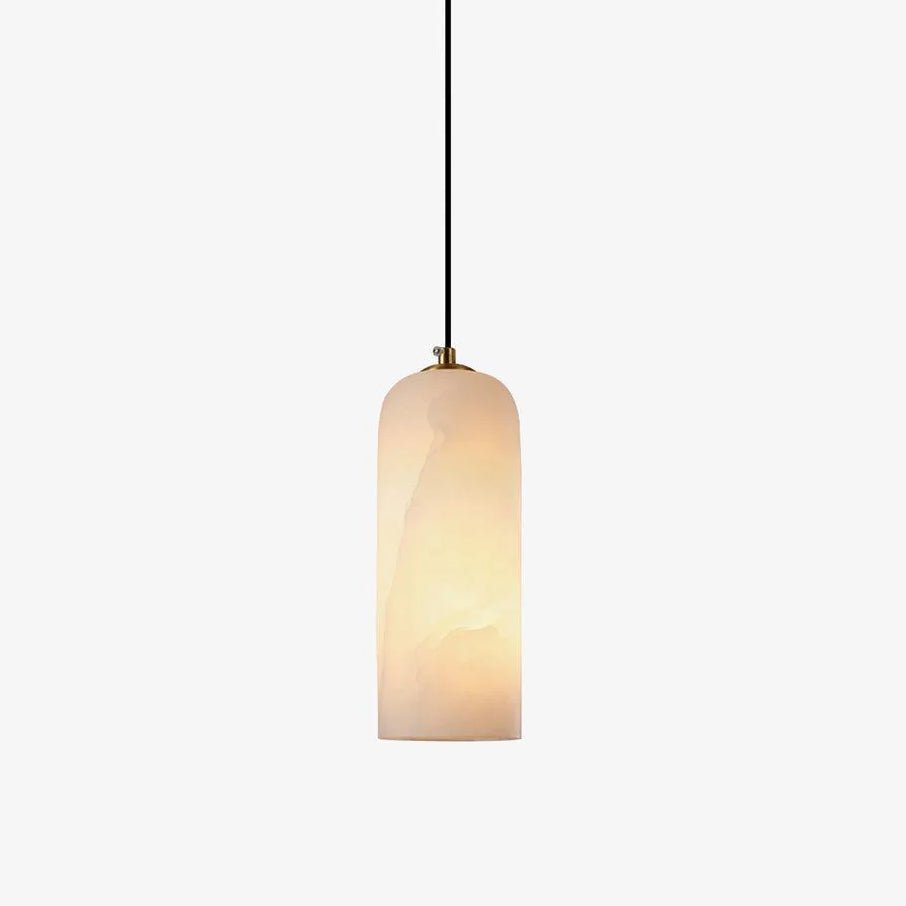 Alabasten Hanglamp met Gevlochten Snoer – Natuursteen Verlichting van Enkel Lichtpunt tot 21-Lichts Cluster – Mid-Century Modern Stijl Eetkamer Hanglamp met E12/E14 Fitting