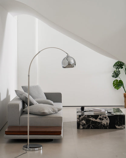 Verstelbare Vloerlamp Metaal Zwart Chroom Wit Telescopische Arm Leeslamp Modern Design