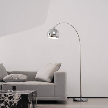 Verstelbare Vloerlamp Metaal Zwart Chroom Wit Telescopische Arm Leeslamp Modern Design