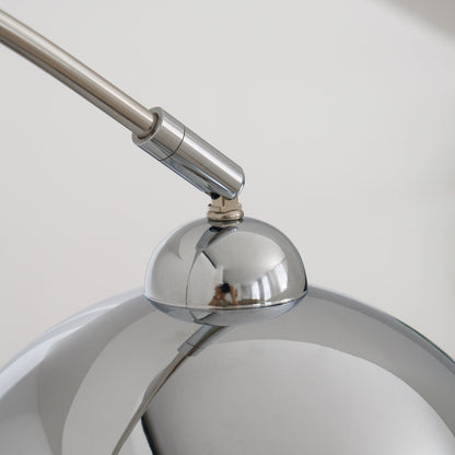 Verstelbare Vloerlamp Metaal Zwart Chroom Wit Telescopische Arm Leeslamp Modern Design