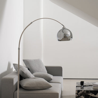 Verstelbare Vloerlamp Metaal Zwart Chroom Wit Telescopische Arm Leeslamp Modern Design