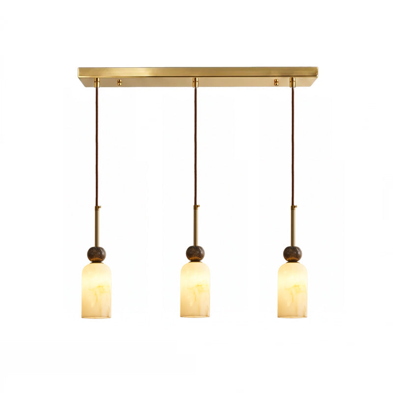 Hanglamp met Marmer en Imitatie Albast – Elegant Design met Zacht Licht