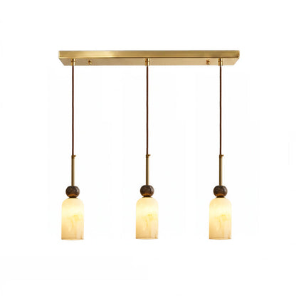 Hanglamp met Marmer en Imitatie Albast – Elegant Design met Zacht Licht