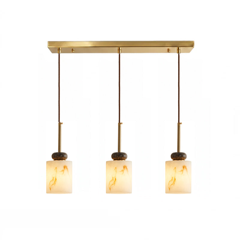 Hanglamp met Marmer en Imitatie Albast – Elegant Design met Zacht Licht