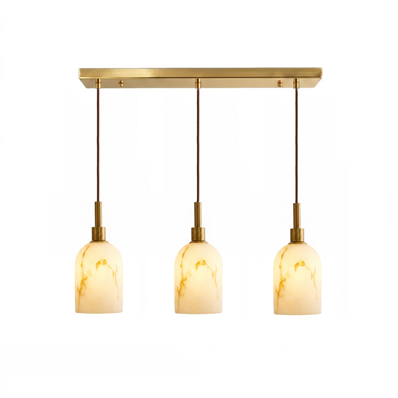 Hanglamp met Marmer en Imitatie Albast – Elegant Design met Zacht Licht
