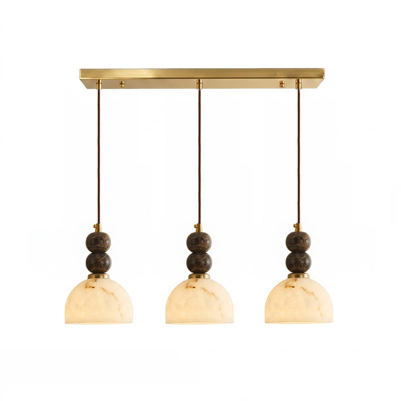 Hanglamp met Marmer en Imitatie Albast – Elegant Design met Zacht Licht