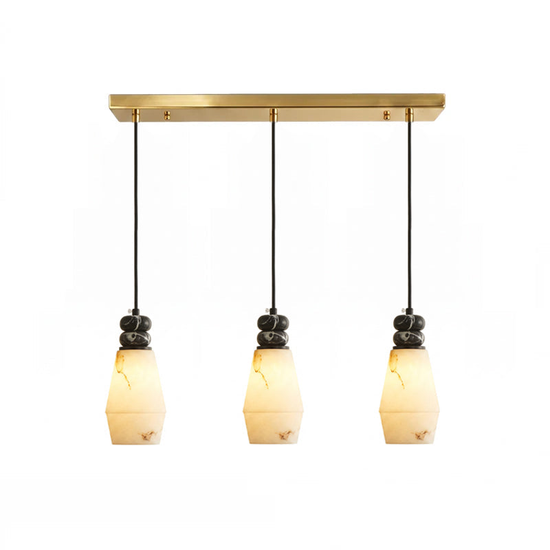 Hanglamp met Marmer en Imitatie Albast – Elegant Design met Zacht Licht