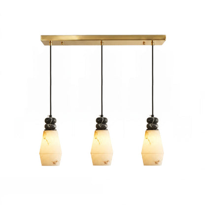 Hanglamp met Marmer en Imitatie Albast – Elegant Design met Zacht Licht
