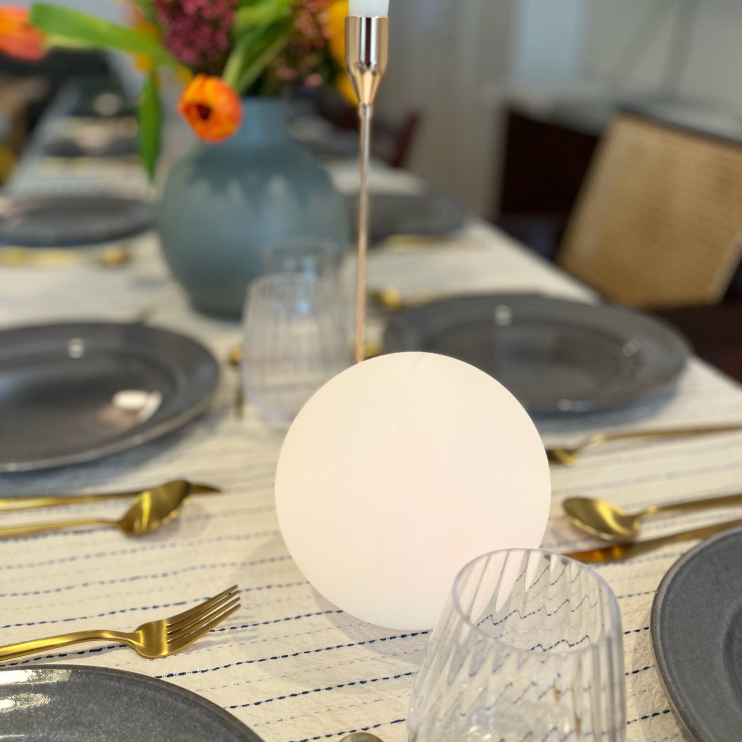 Tafellamp Draadloos Oplaadbaar LED 16 Kleuren Dimbaar IP65 Buiten Binnen