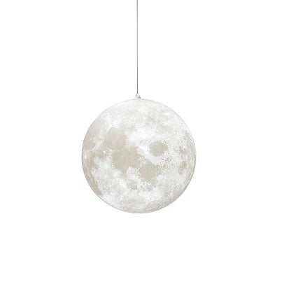 Maan Hanglamp – Realistische Textuur – 8 Maten Beschikbaar – Romantische Maanbol voor Slaapkamer Eetkamer Kinderkamer – Dimbaar Warm Licht – Schuine Plafondadapter Inbegrepen
