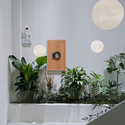 Maan Hanglamp – Realistische Textuur – 8 Maten Beschikbaar – Romantische Maanbol voor Slaapkamer Eetkamer Kinderkamer – Dimbaar Warm Licht – Schuine Plafondadapter Inbegrepen