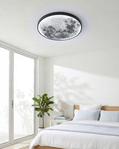 Maan Wandlamp – Textuurbol met Sfeerverlichting in 6 Maten