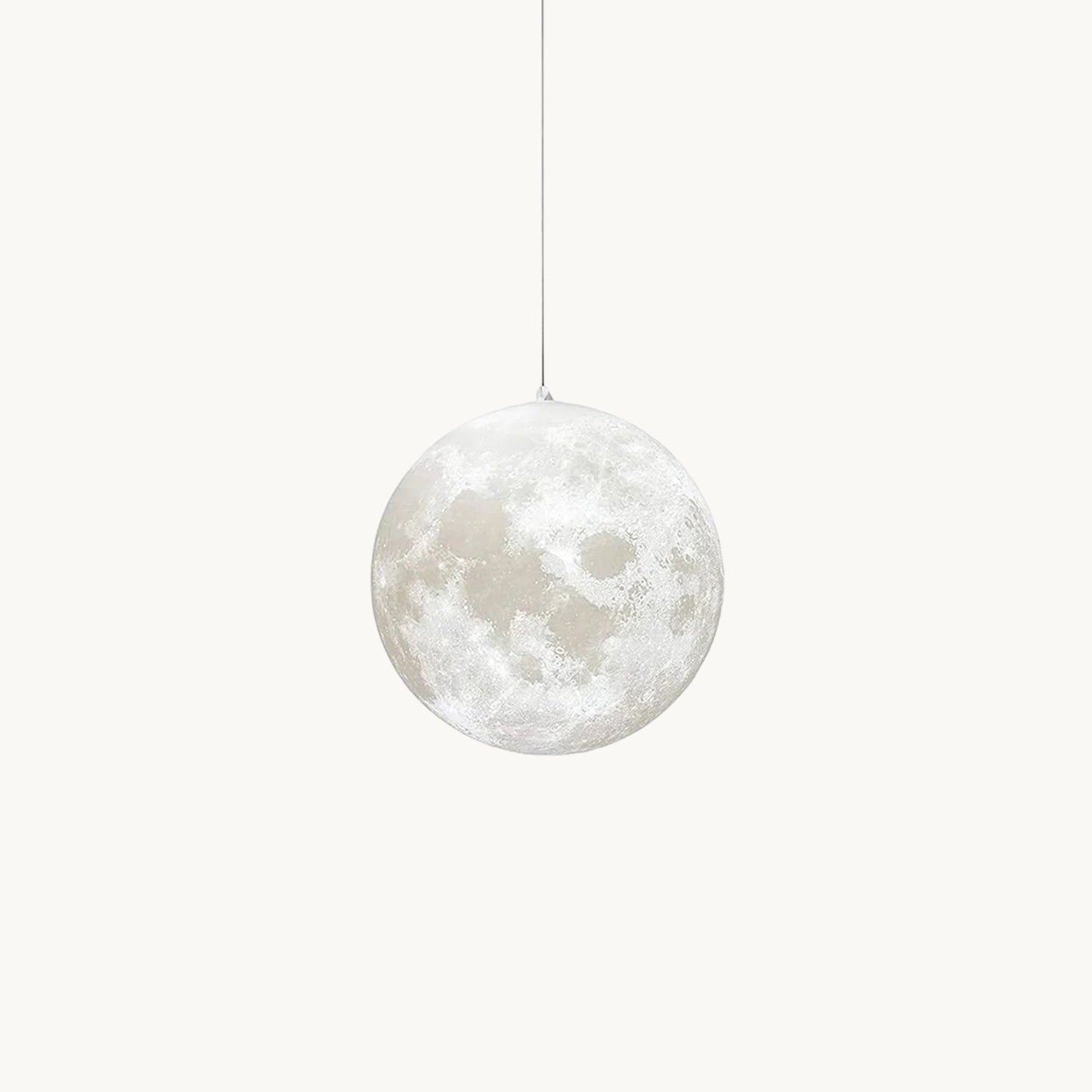 Maan Hanglamp – Realistische Textuur – 8 Maten Beschikbaar – Romantische Maanbol voor Slaapkamer Eetkamer Kinderkamer – Dimbaar Warm Licht – Schuine Plafondadapter Inbegrepen