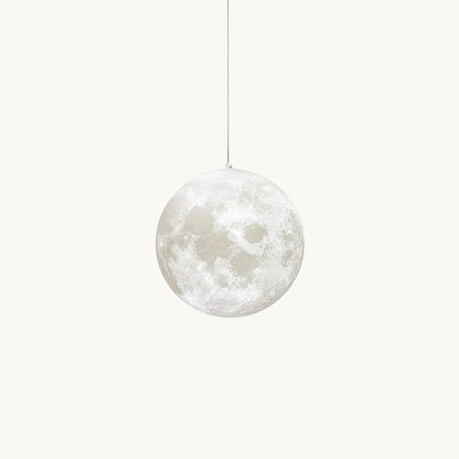 Maan Hanglamp – Realistische Textuur – 8 Maten Beschikbaar – Romantische Maanbol voor Slaapkamer Eetkamer Kinderkamer – Dimbaar Warm Licht – Schuine Plafondadapter Inbegrepen