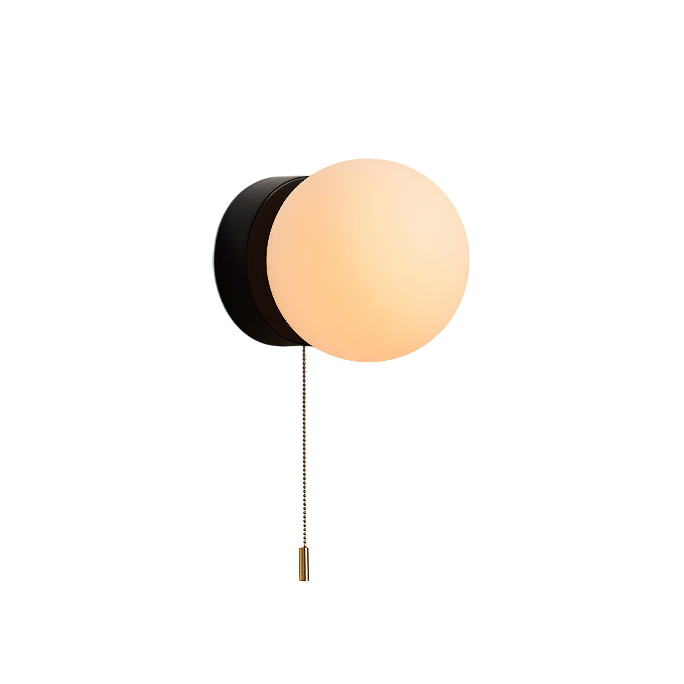 Glazen Wandlamp Scandinavisch Design met Ronde Bolkap Wit Glas G9 Fitting Compact & Modern Sfeervol voor Slaapkamer Hal