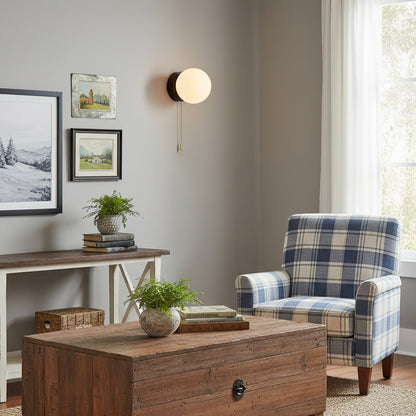 Glazen Wandlamp Scandinavisch Design met Ronde Bolkap Wit Glas G9 Fitting Compact & Modern Sfeervol voor Slaapkamer Hal