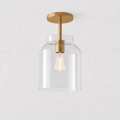 Minimalistisch Plafondlamp Mat Metaal Scandinavisch Design Beige Smokey Grijs