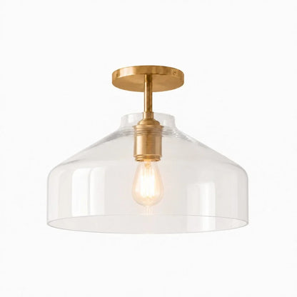 Minimalistisch Plafondlamp Mat Metaal Scandinavisch Design Beige Smokey Grijs