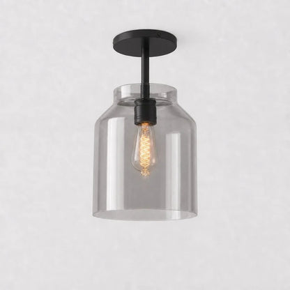 Minimalistisch Plafondlamp Mat Metaal Scandinavisch Design Beige Smokey Grijs
