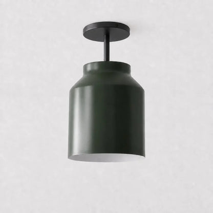 Minimalistisch Plafondlamp Mat Metaal Scandinavisch Design Beige Smokey Grijs
