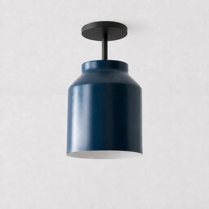 Minimalistisch Plafondlamp Mat Metaal Scandinavisch Design Beige Smokey Grijs