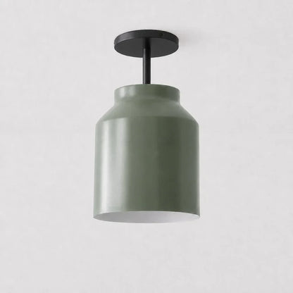Minimalistisch Plafondlamp Mat Metaal Scandinavisch Design Beige Smokey Grijs