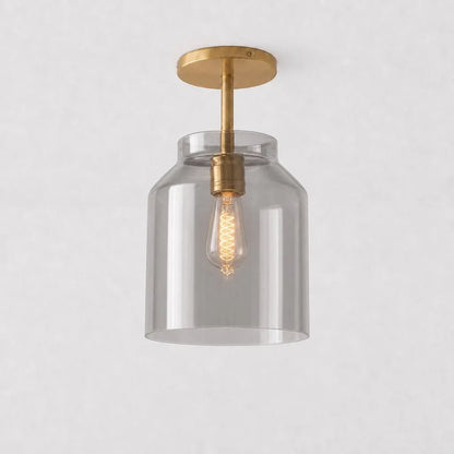 Minimalistisch Plafondlamp Mat Metaal Scandinavisch Design Beige Smokey Grijs
