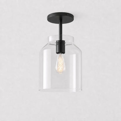 Minimalistisch Plafondlamp Mat Metaal Scandinavisch Design Beige Smokey Grijs