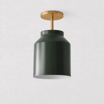 Minimalistisch Plafondlamp Mat Metaal Scandinavisch Design Beige Smokey Grijs