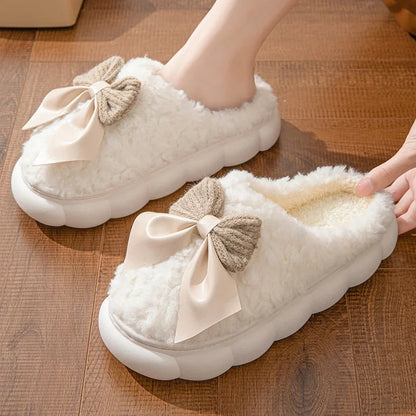 Warme Pantoffels met Vlinderdas voor Dames