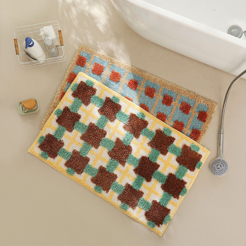 Marokkaanse Badmat Antislip met Sneldrogende Oppervlak – Zachte Badkamermat 40x60cm 50x80cm 60x90cm