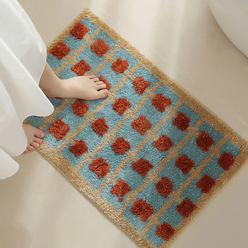 Marokkaanse Badmat Antislip met Sneldrogende Oppervlak – Zachte Badkamermat 40x60cm 50x80cm 60x90cm