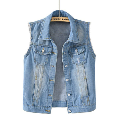 Mouwloos Denim Vest Dames | Casual Mode 2