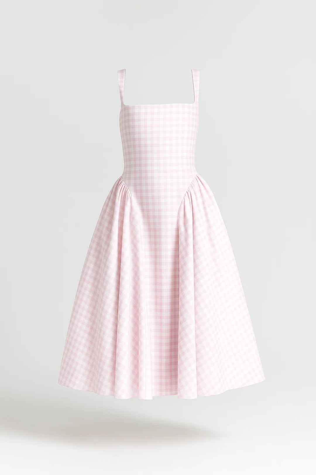 Midi Jurk voor Dames met Wijde Rok en Taille - StudioMarella