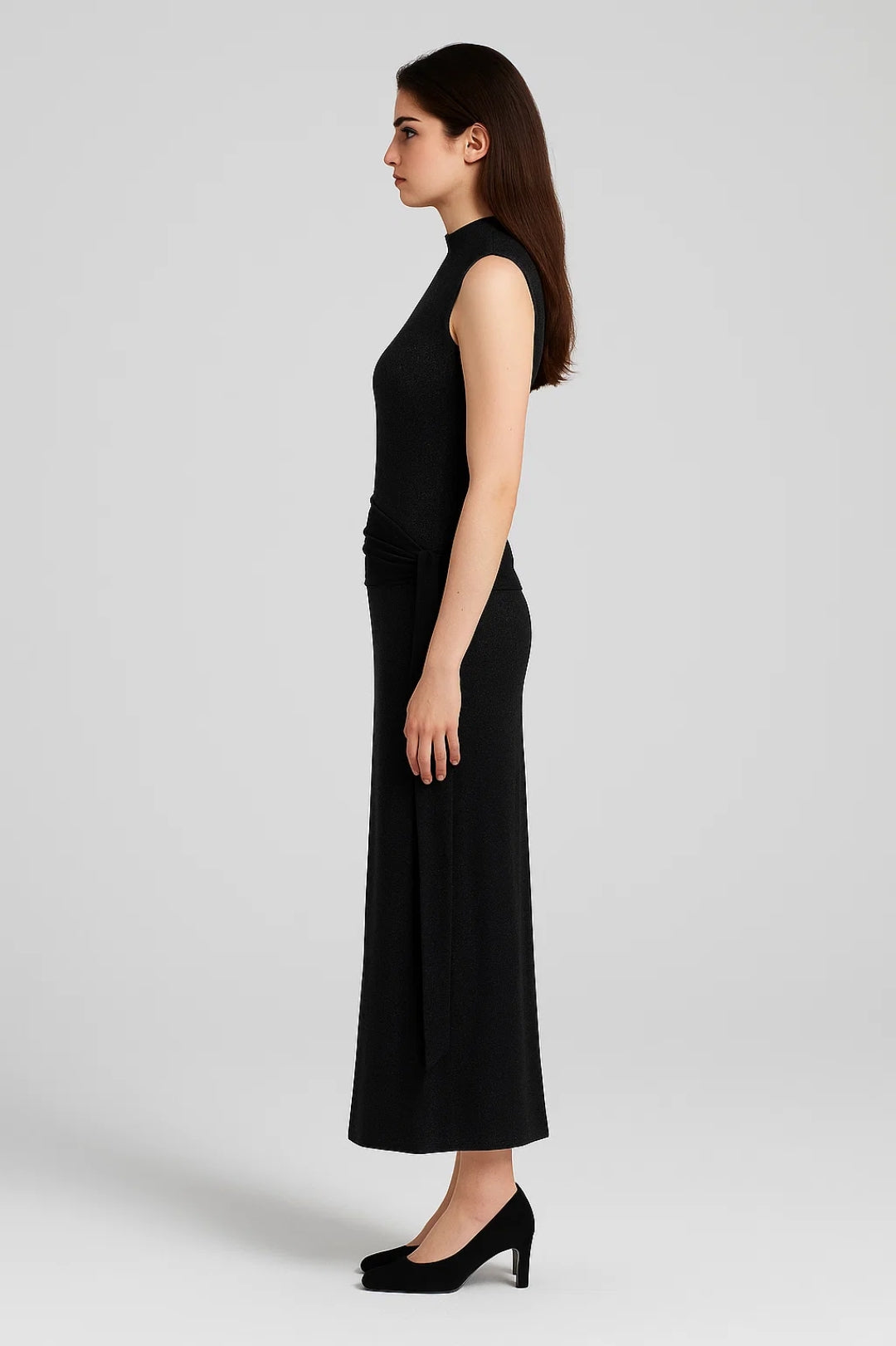 Mouwloze Maxi Jurk Dames Elegant Halternek Zomerjurk