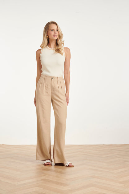 Ribbed Top Zonder Mouwen voor Vrouw - StudioMarella