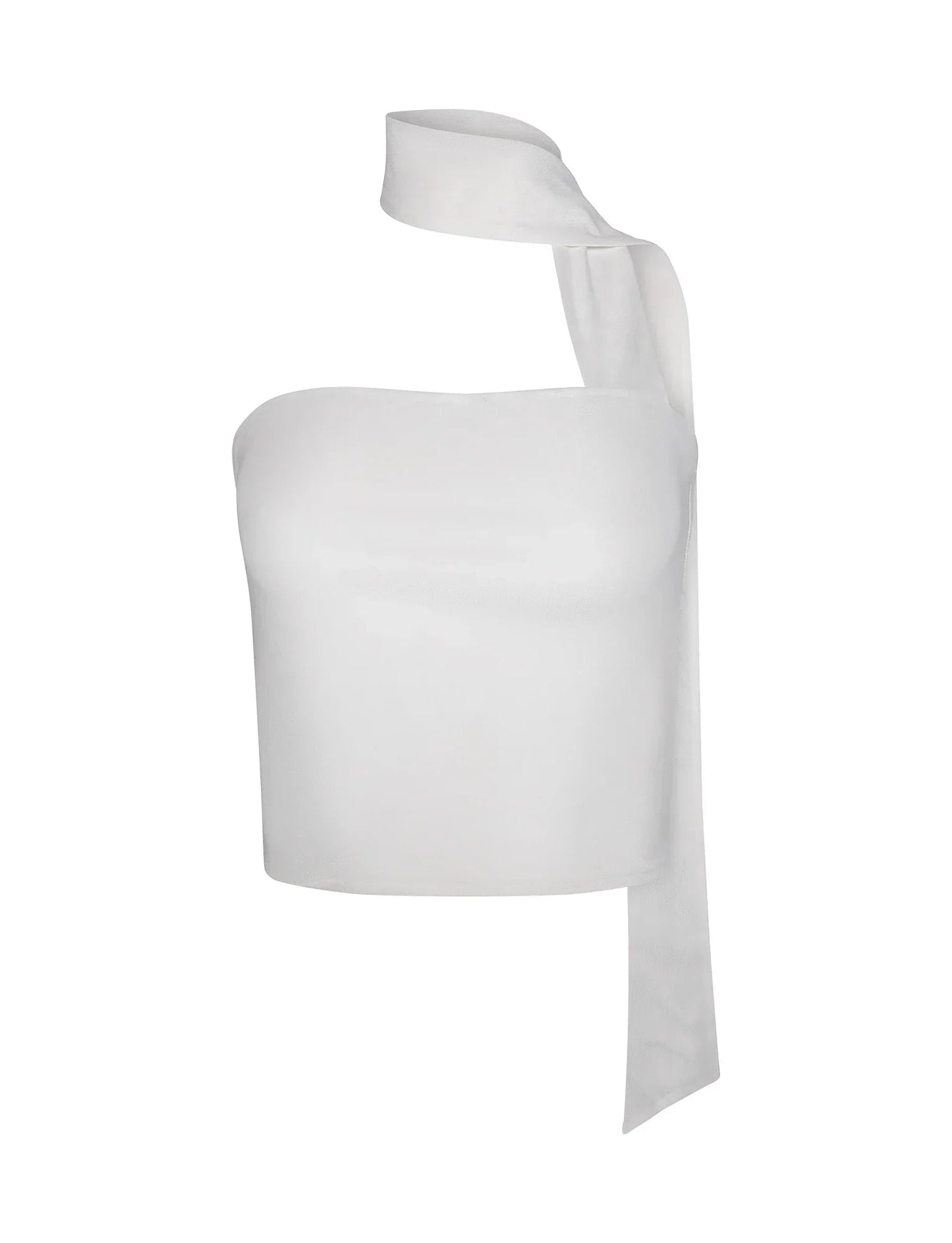 Mouwloze Top Dames | Asymmetrische Nekband Zomerstijl 7