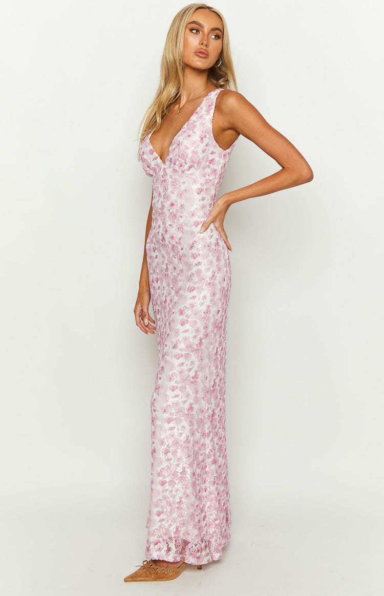 Mouwloze Trouwjurk Bloemmotief | Elegante Bruidsjurk 3