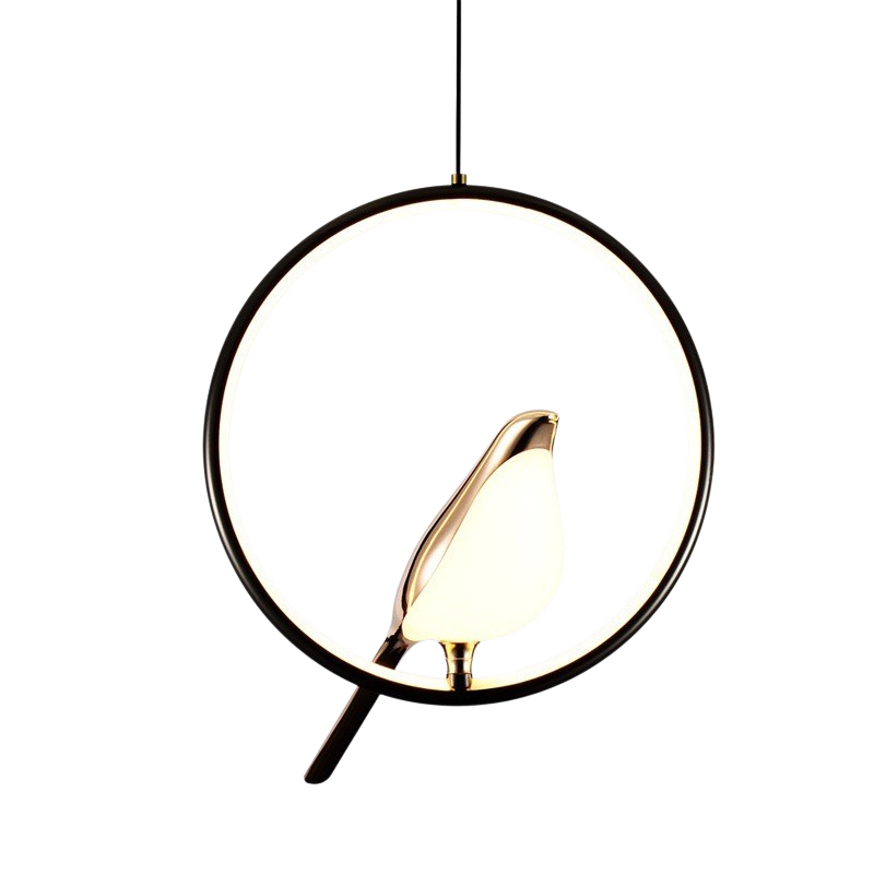 MrBird hanglamp Ø29 cm metaal zwart goud LED 3000K eetkamer slaapkamer vogel design verlichting modern decoratie