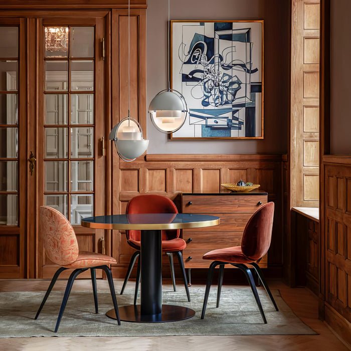 Hanglamp metaal staal E27 zwart messing eettafel woonkamer Scandinavisch design hanglamp draaibare kap modern
