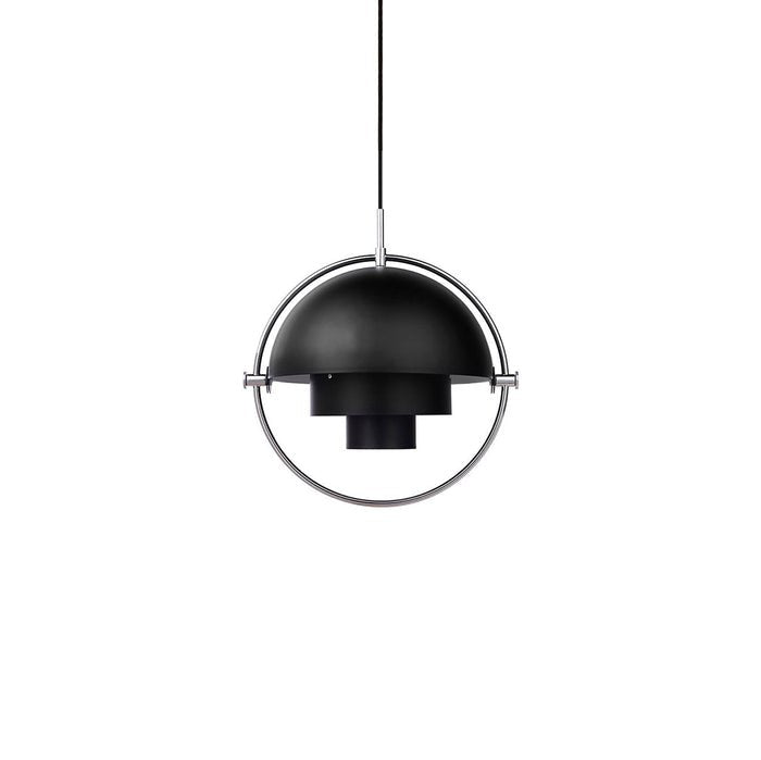 Hanglamp metaal staal E27 zwart messing eettafel woonkamer Scandinavisch design hanglamp draaibare kap modern