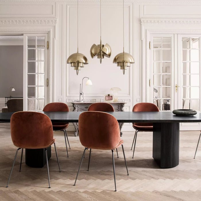 Hanglamp metaal staal E27 zwart messing eettafel woonkamer Scandinavisch design hanglamp draaibare kap modern