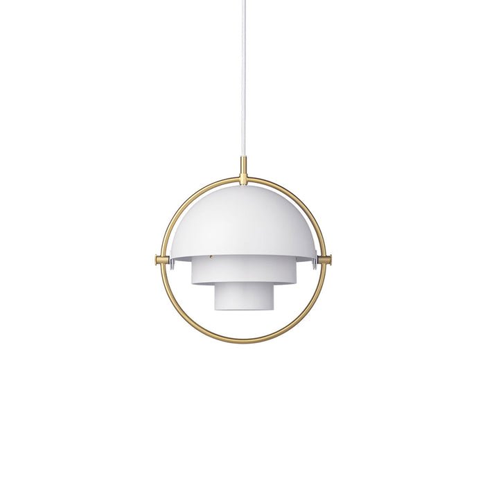 Hanglamp metaal staal E27 zwart messing eettafel woonkamer Scandinavisch design hanglamp draaibare kap modern
