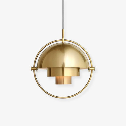 Hanglamp metaal staal E27 zwart messing eettafel woonkamer Scandinavisch design hanglamp draaibare kap modern