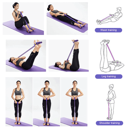 Multifunctionele Weerstandsband voor Full-Body Workouts – Compacte Fitnesstrainer