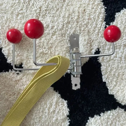 Wandkapstok Metaal Retro 3 of 4 Haken Zwart Wit Groen Rood Hal Slaapkamer