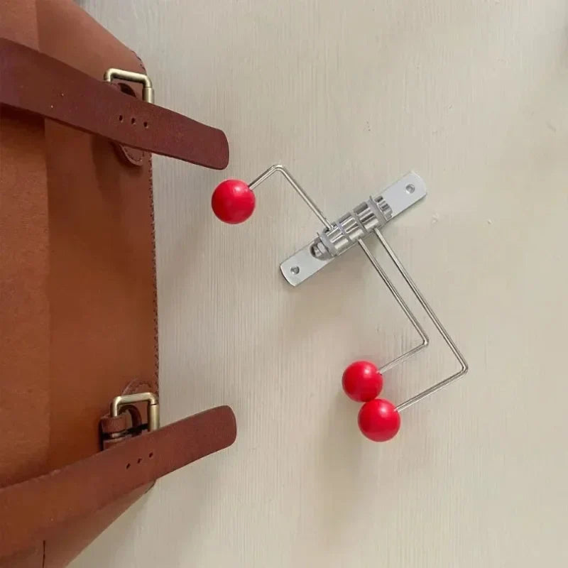 Wandkapstok Metaal Retro 3 of 4 Haken Zwart Wit Groen Rood Hal Slaapkamer