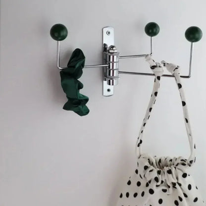 Wandkapstok Metaal Retro 3 of 4 Haken Zwart Wit Groen Rood Hal Slaapkamer