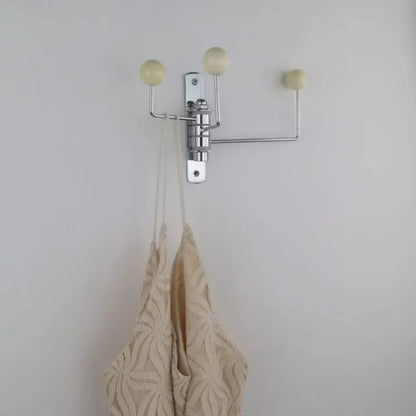 Wandkapstok Metaal Retro 3 of 4 Haken Zwart Wit Groen Rood Hal Slaapkamer